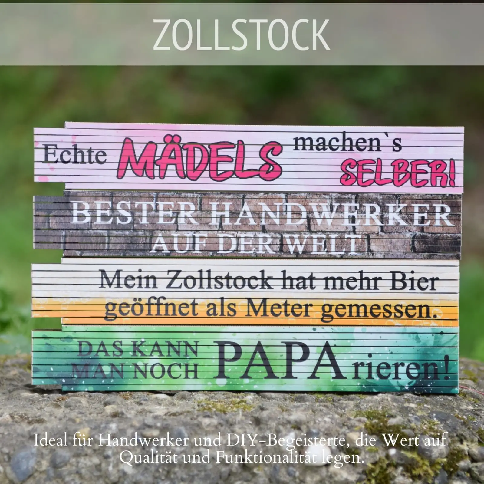Zollstock Buchenholz 2m